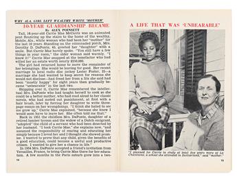 (CIVIL RIGHTS.) Christmas card from wealthy heiress Dorothy DaPonte and her controversial foster daughter Carrie Mae.